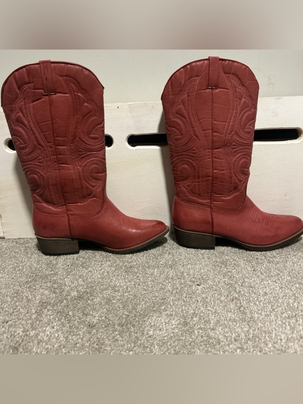 Legend Western Boots by Coconuts by Matisse, Red/ Coral - Picture 2 of 8